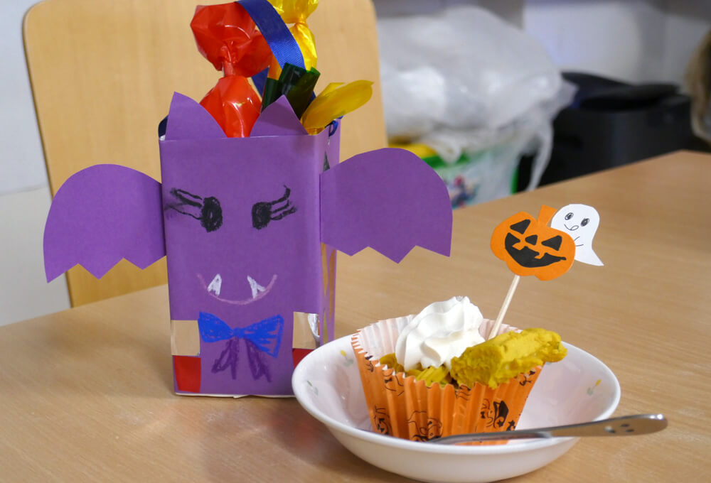 ハロウィン カボチャケーキ