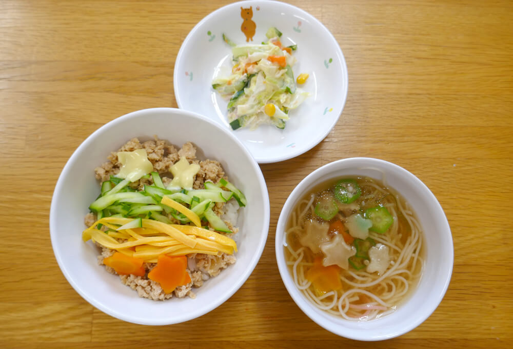 七夕そぼろランチ