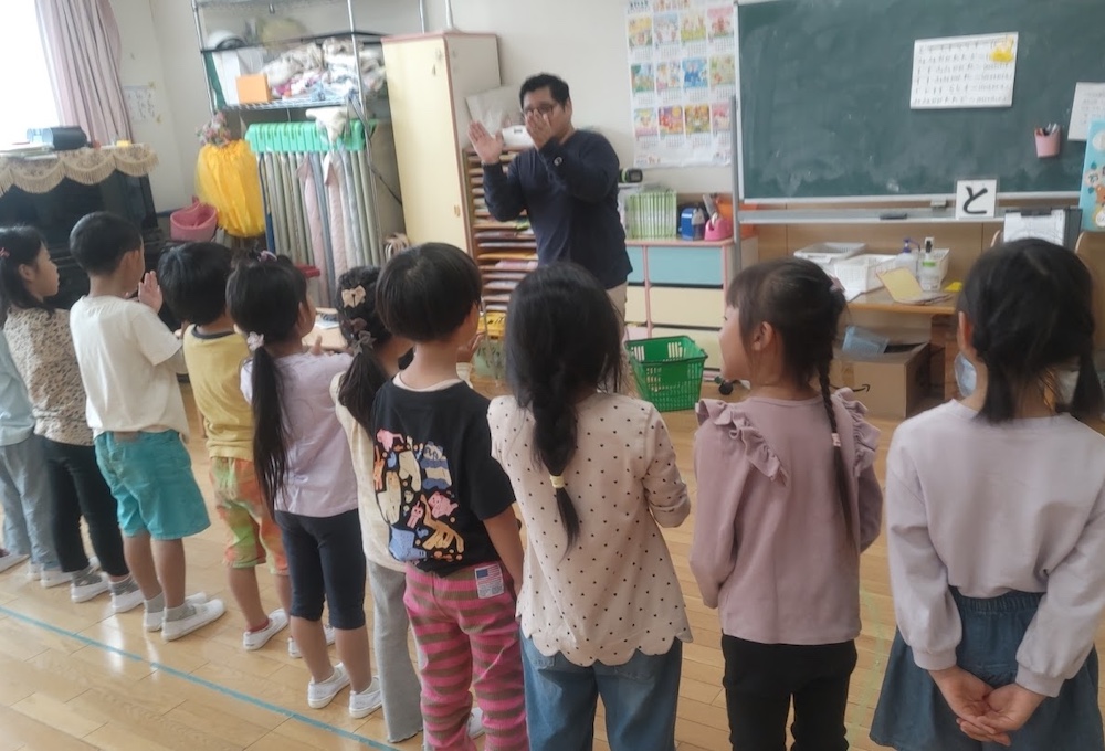 英語体験の様子