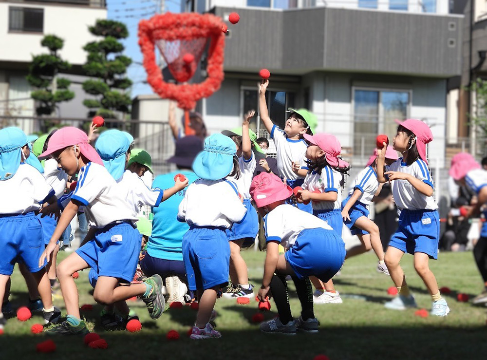 運動会　玉入れ
