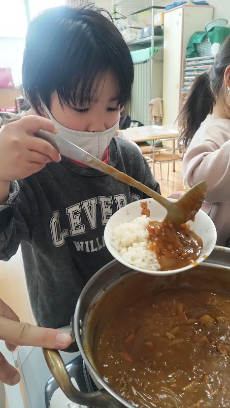 クッキング　カレー作り2